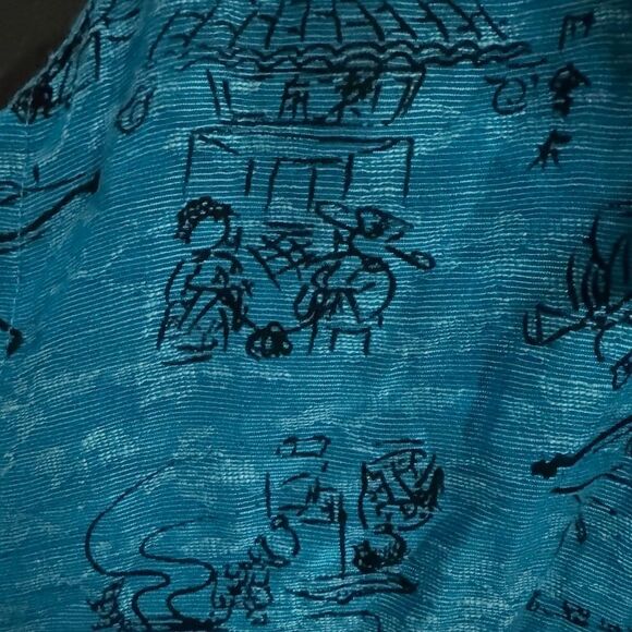 Chico's Design Silk/ Linen Button Down Asian/ Mandarin Long Sleeve Top Sz 0 S - Picture 2 of 8